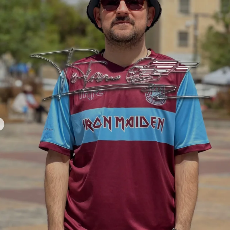 IMFC ويست هام جيرسي | أيرون مايدن جيرسي. قميص Iron Lady X West Ham United، تي شيرت أنيق للرجال. موتو #3