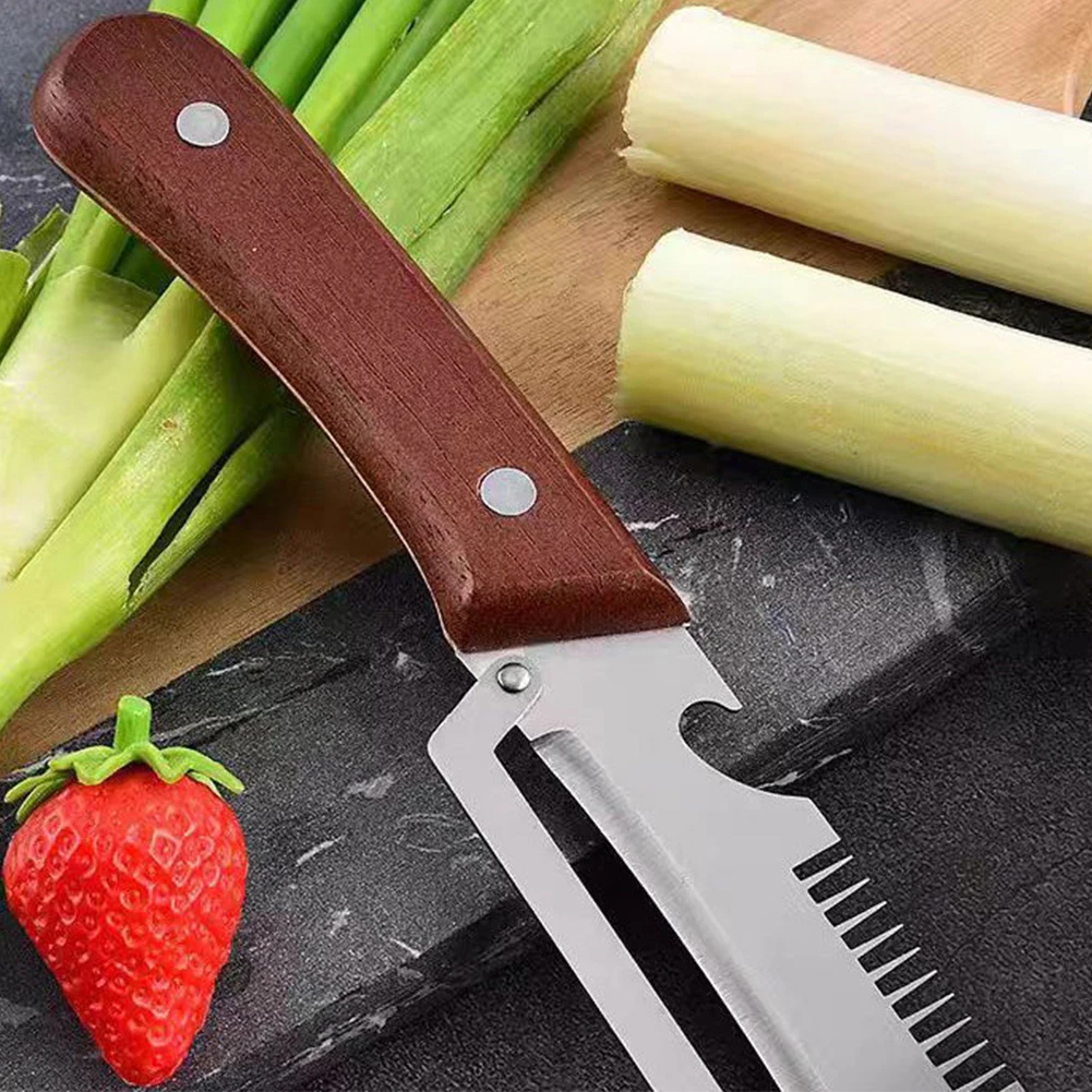 1/2 Pcs 3-in-1 Multifunctional Vegetable Peeler With Wooden Handle & Wide Multi-Functional Bottle Opener Home Kitchen Accessorie