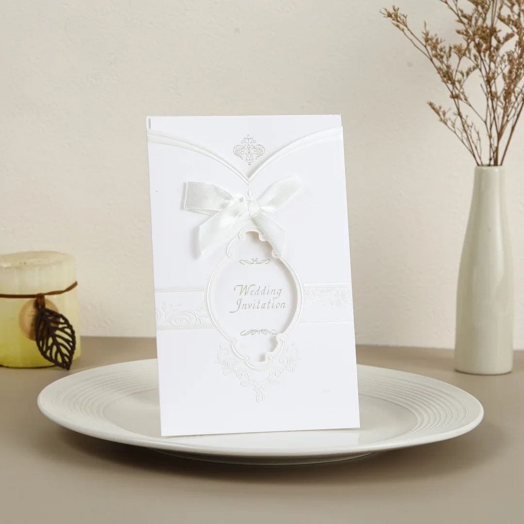 

New Arrival Wedding Invitation Card Thank You Wedding Party Postcards Business LOGO 100PCS