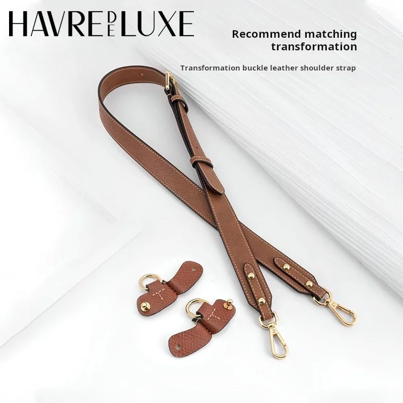 HAVREDELUXE Bag Strap For Longchamp Bag New Color Bag Shoulder Strap Short Handle Small Modified Strap Crossbody Bag Strap