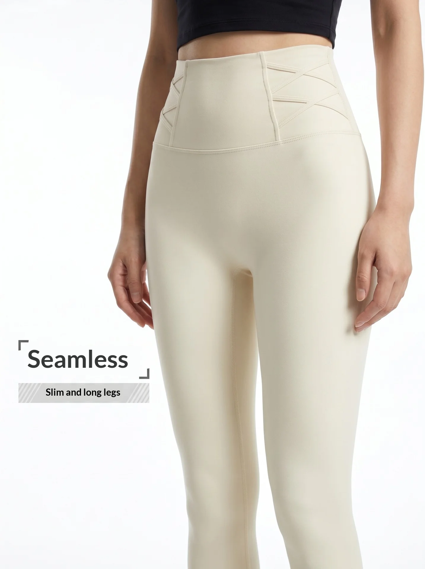 

Women‘s Cross Waist Yoga Pants High Waisted Tummy Control Leggings Butt Lifting Slimming Gym Wear Pilates Fitness Tights