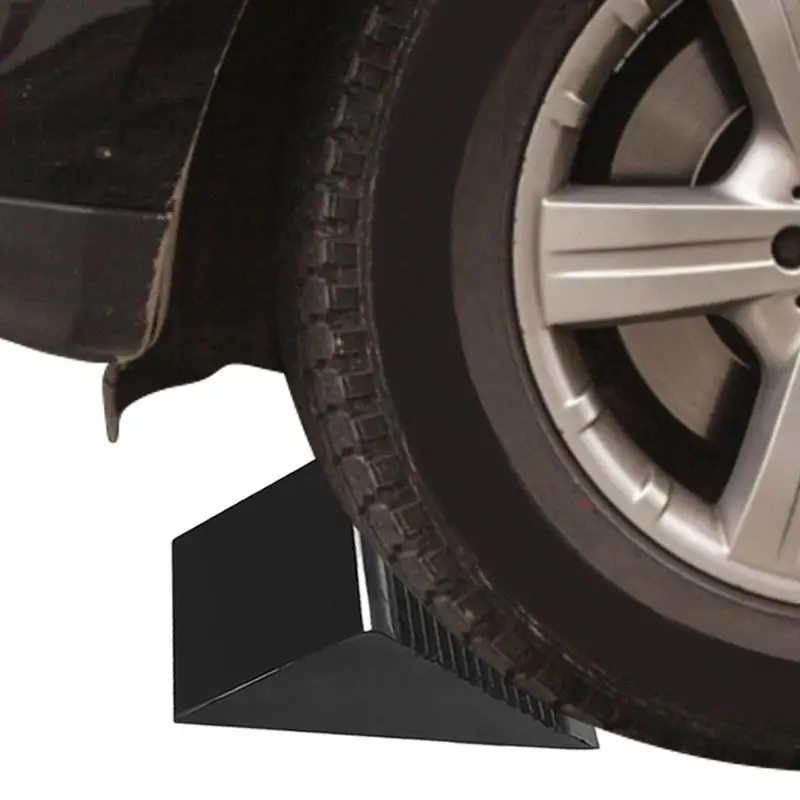 Car Trailer Wheel Chock With Handles Anti Slip Blocks Parking Wedges Car Stopper Car Truck Wheel Tire Chock Stop Block