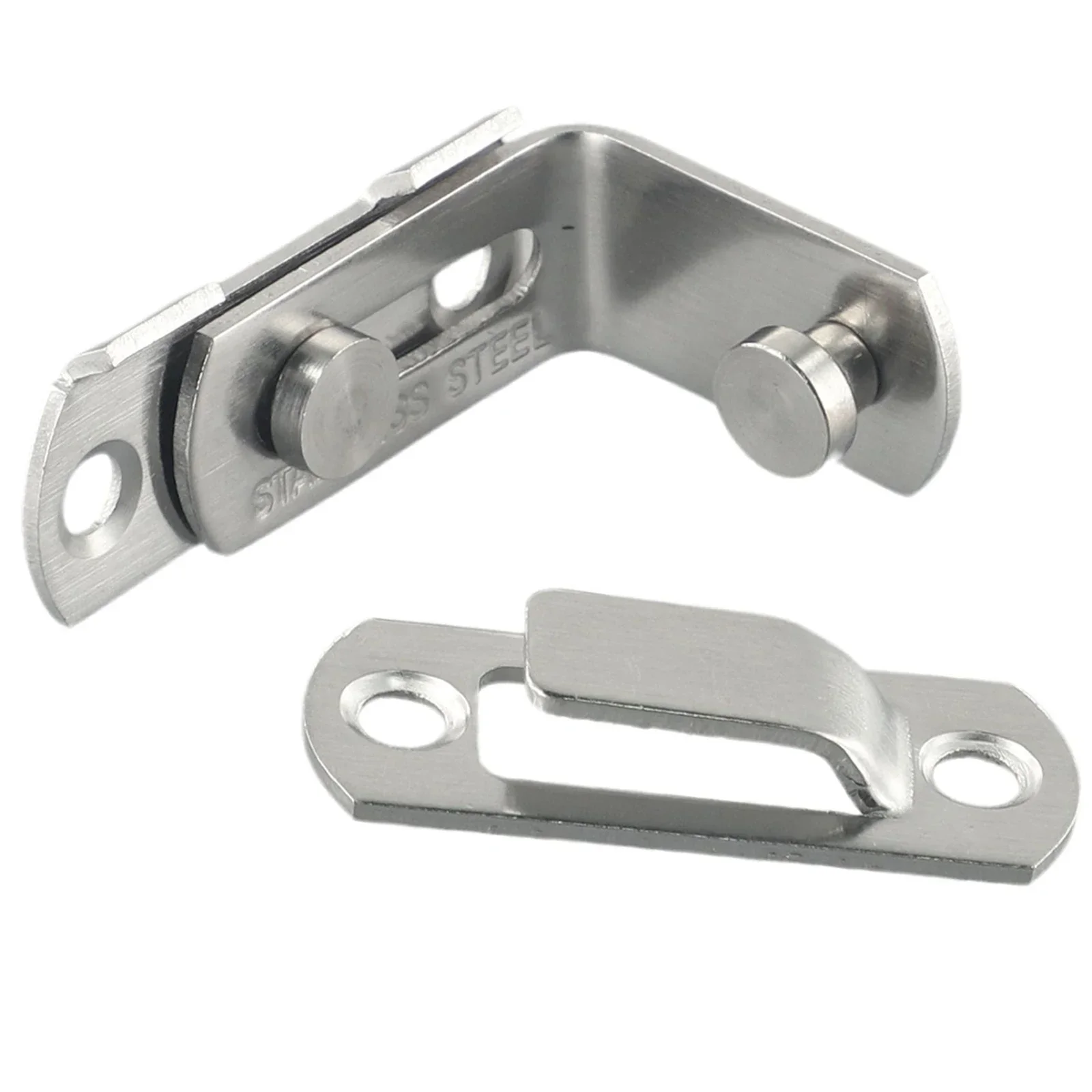 Stainless Steel Door Lock Door Buckle Door Bolt Sliding Lock Hardware Accessories Cabinets Drawers Furniture Anti-theft Safety image 2
