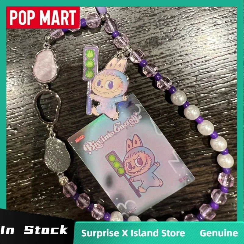 حقيقي البوب مارت الوحوش Labubu V3 الكبير في سلسلة الطاقة سلسلة الهاتف صندوق أعمى جراب هاتف شاحن لاسلكي صندوق غامض هدية #5