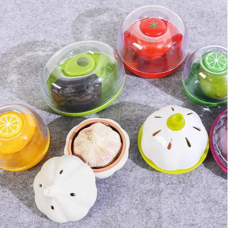 European Ceramic Garlic Storage Jar Household Candy Jar Kitchen Seasoning Chili Garlic Storage Box Exquisite Kitchen Container