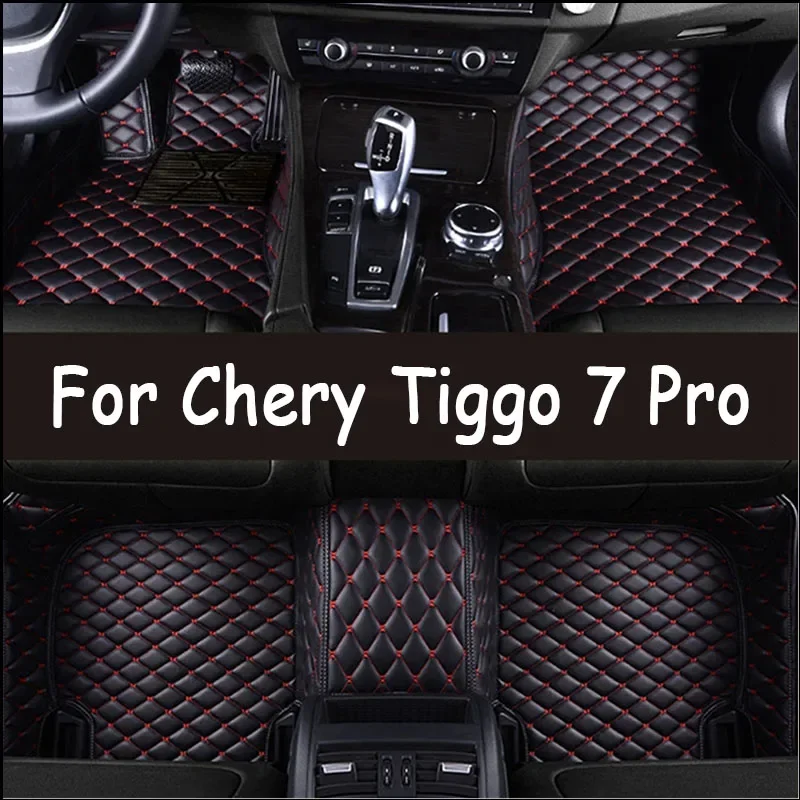 

100% подходят кожаные автомобильные коврики на заказ для Chery Tiggo 7 Pro 2021, ковры, подушечки для ног, аксессуары 0529