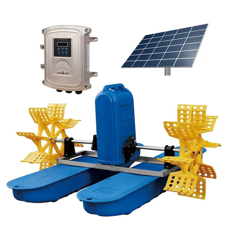 

110V 1500W Solar Powered Paddle Wheel Aerator With Battery