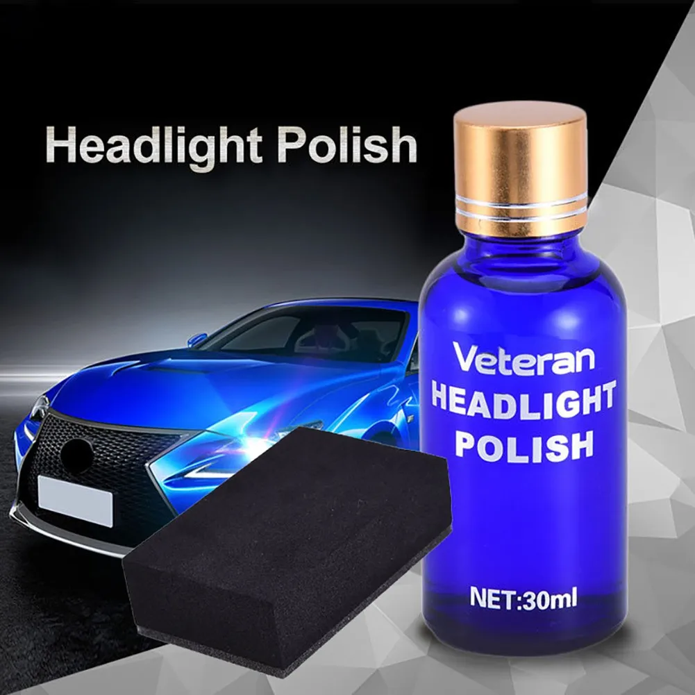 For Car Headlight Lens Restoration System Repair Kit Plastic Light Polish Cleaner US Car Headlight Repair Polish Car Accessories