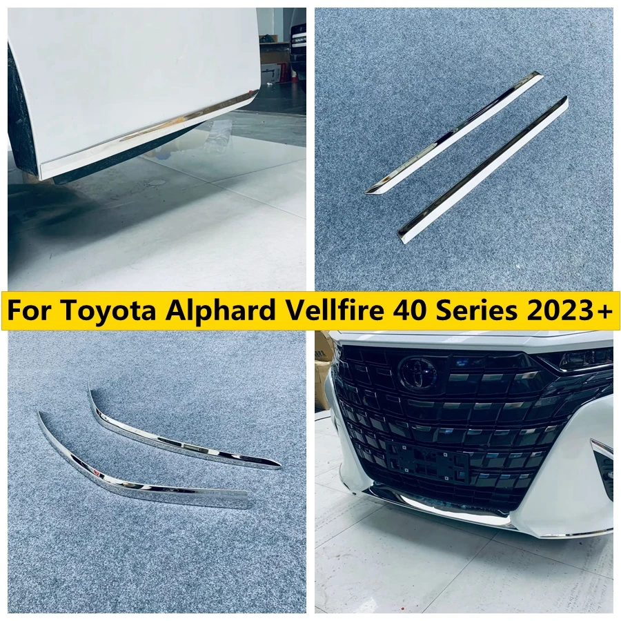

Front & Rear Bumper Corner Anti Scratch Protector Guard Spilitter Decoral Strips For Toyota Alphard Vellfire 40 Series 2023 2024