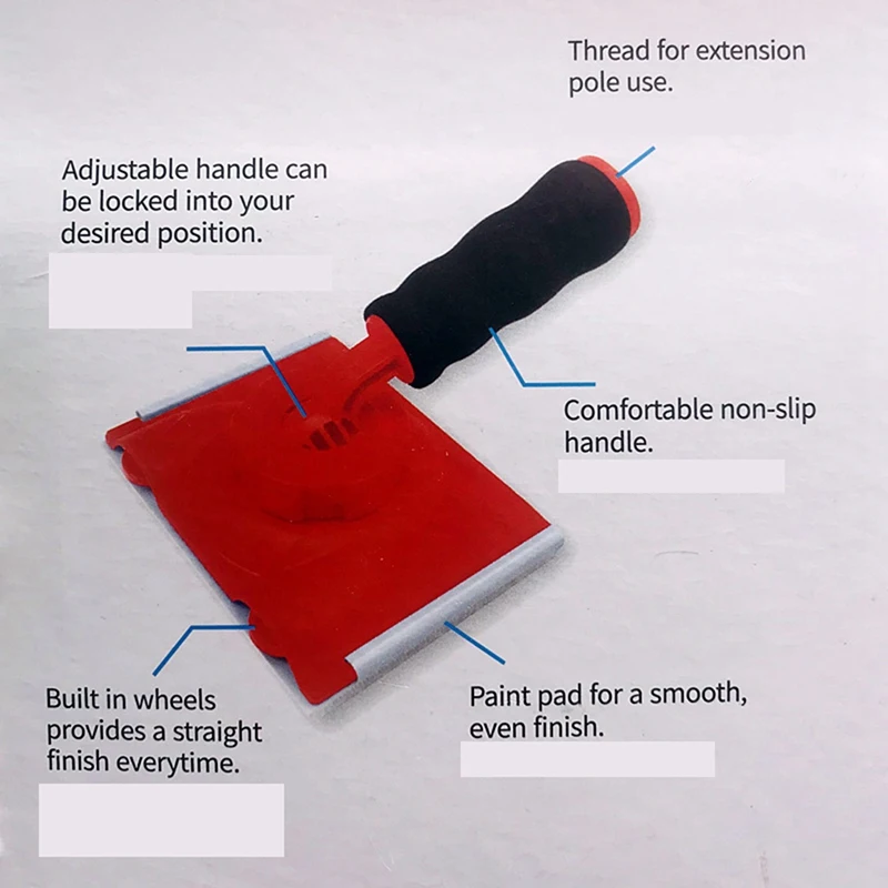 Professional Latex Paint Edger แปรงมัลติฟังก์ชั่นผนังเพดานมุมภาพวาดแปรงสีแยกเครื่องมือ Trimmer-ขายปลีก