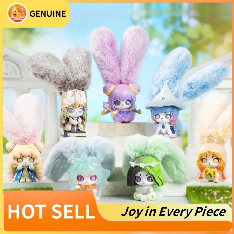

Genuine Kabu Cup Rabbits Heart Desire Series Blind Box Anime Ornaments Figurines Desktop Decor Trendy Surprise Children Gifts
