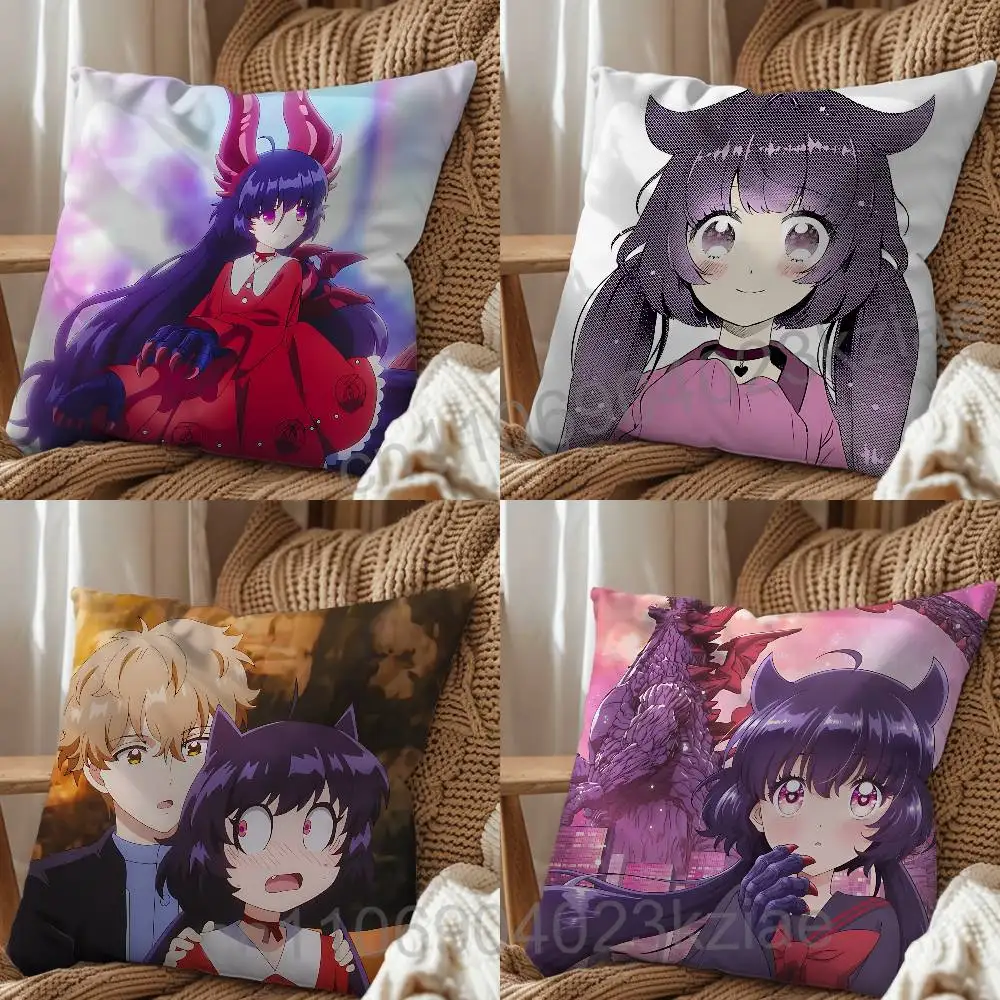 Kuro love Arata Kaiju Girl Caramelise Kissenbezug für Nickerchen, Sofa, Wohnzimmer, Schlafzimmer, Rückenlehne, quadratisches Kissen