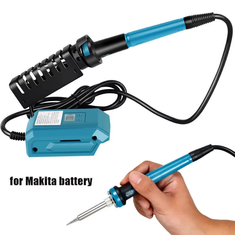 60W Electric Soldering Iron For Makita 18V Li-ion Battery Wireless Welding Tool 300-500℃ Temperature Adjustable Fast Heating