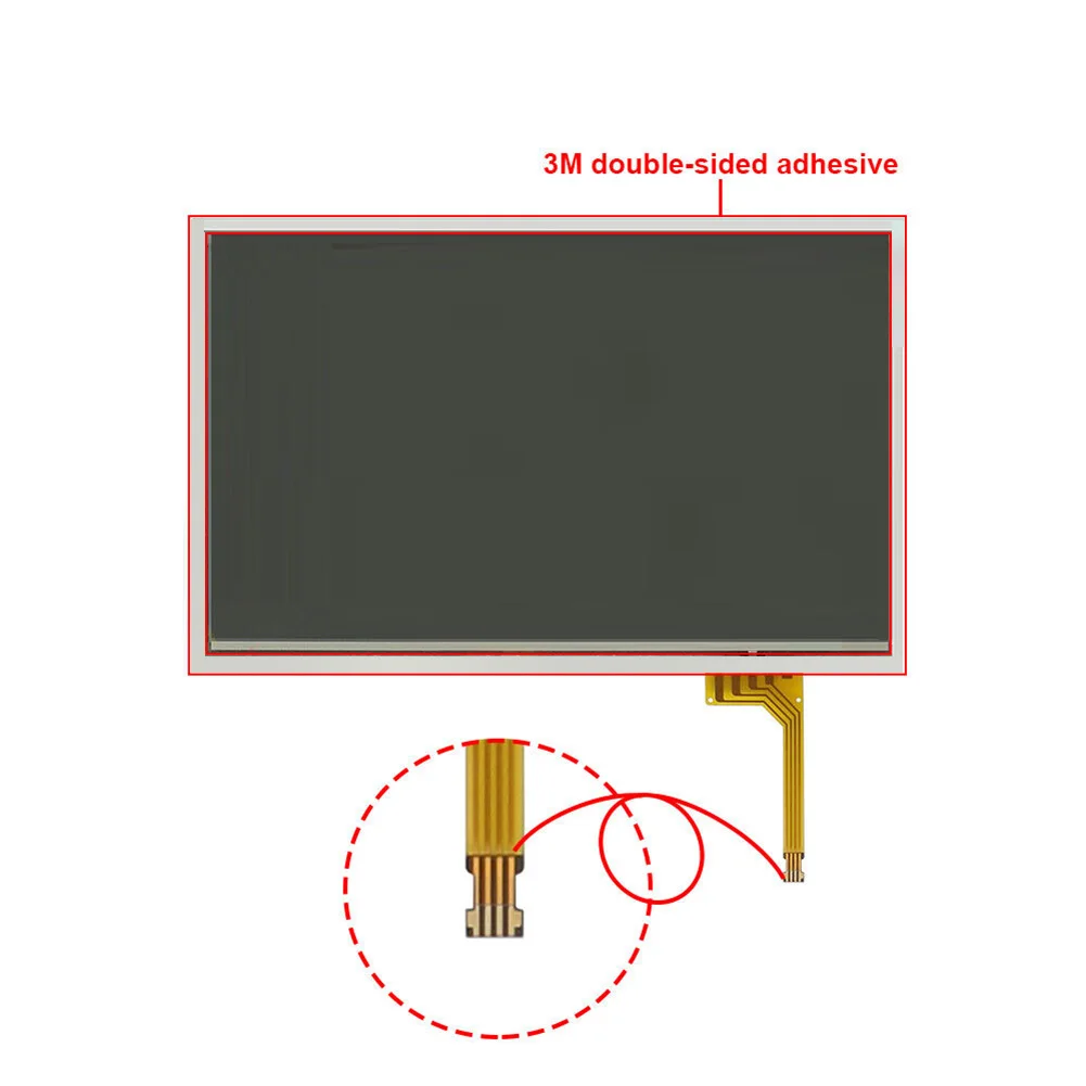 7.3 Inch Touch-Screen Digitizer Hot Sale 04-09 LTA070B510F, LTA070B511F 4-Pin 5V Replacement For Toyota For Prius Sedan