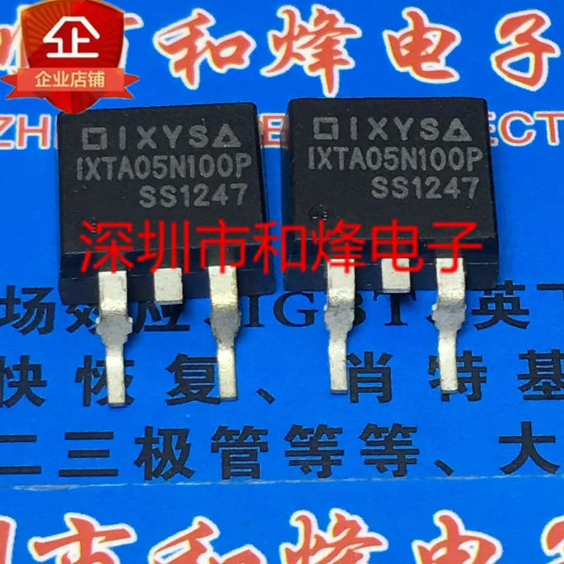 10PCS IXTA05N100P TO-263 1000V 0,5A em estoque 100% novo e original