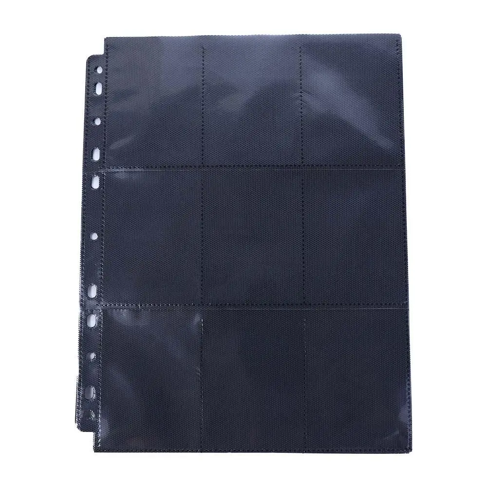 Stamp Collection Card Binder Album Replacement Photocard Holder Card Album Black Storage Page Inner Page Loose-leaf Inners