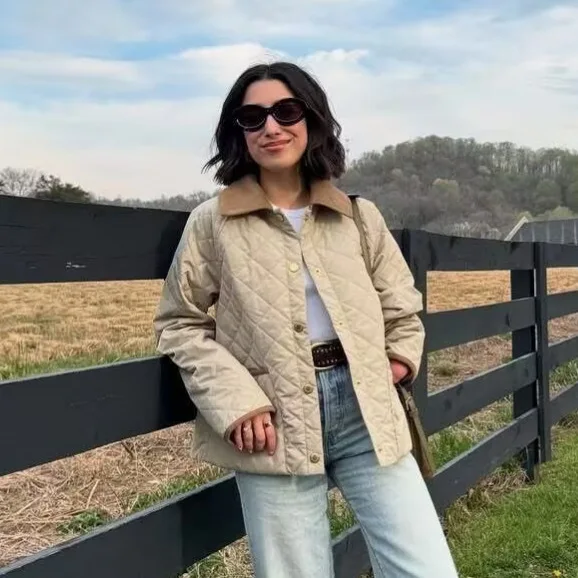 

Удобная хлопковая куртка женская модная универсальная верхняя одежда идеально подходит для торговых и европейских рынков