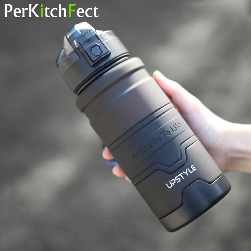 Water Bottle 1 Litre Large Creative Frosted With Rope BPA Free Drinking Bottle Sports Tritan Leakproof Drinkware garrafa de agua