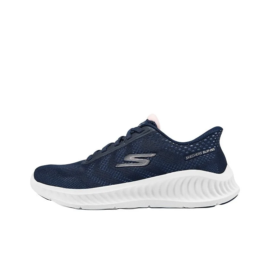 Skechers Women's GO WALK Fashion Abrasion Resistant Lightweight Low top Casual Shoes Women's Marine Blue 125643-NVW