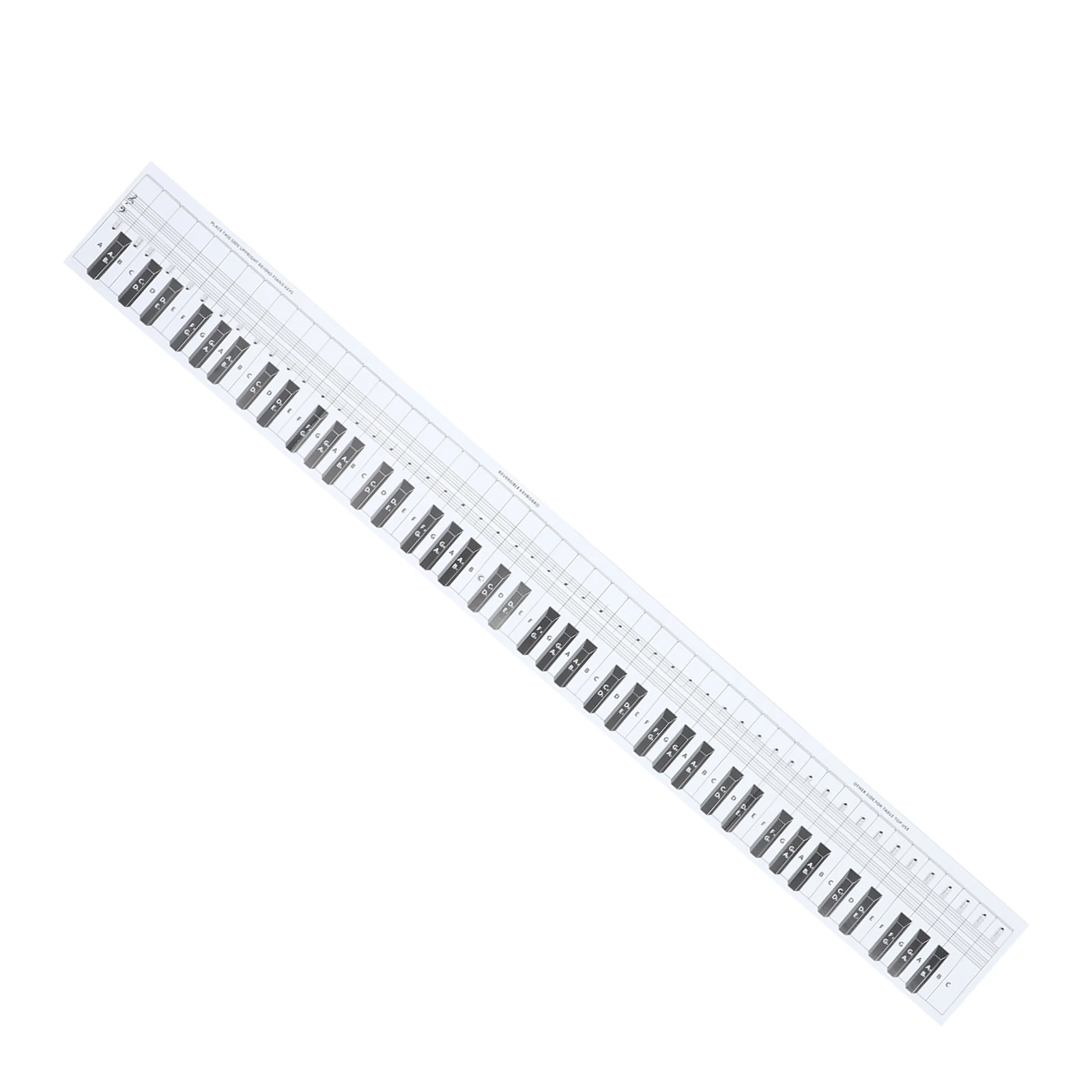 

Piano Keyboard Exercise Paper Aid Chart Note Practice 88 Guide Coated Comparison Standard