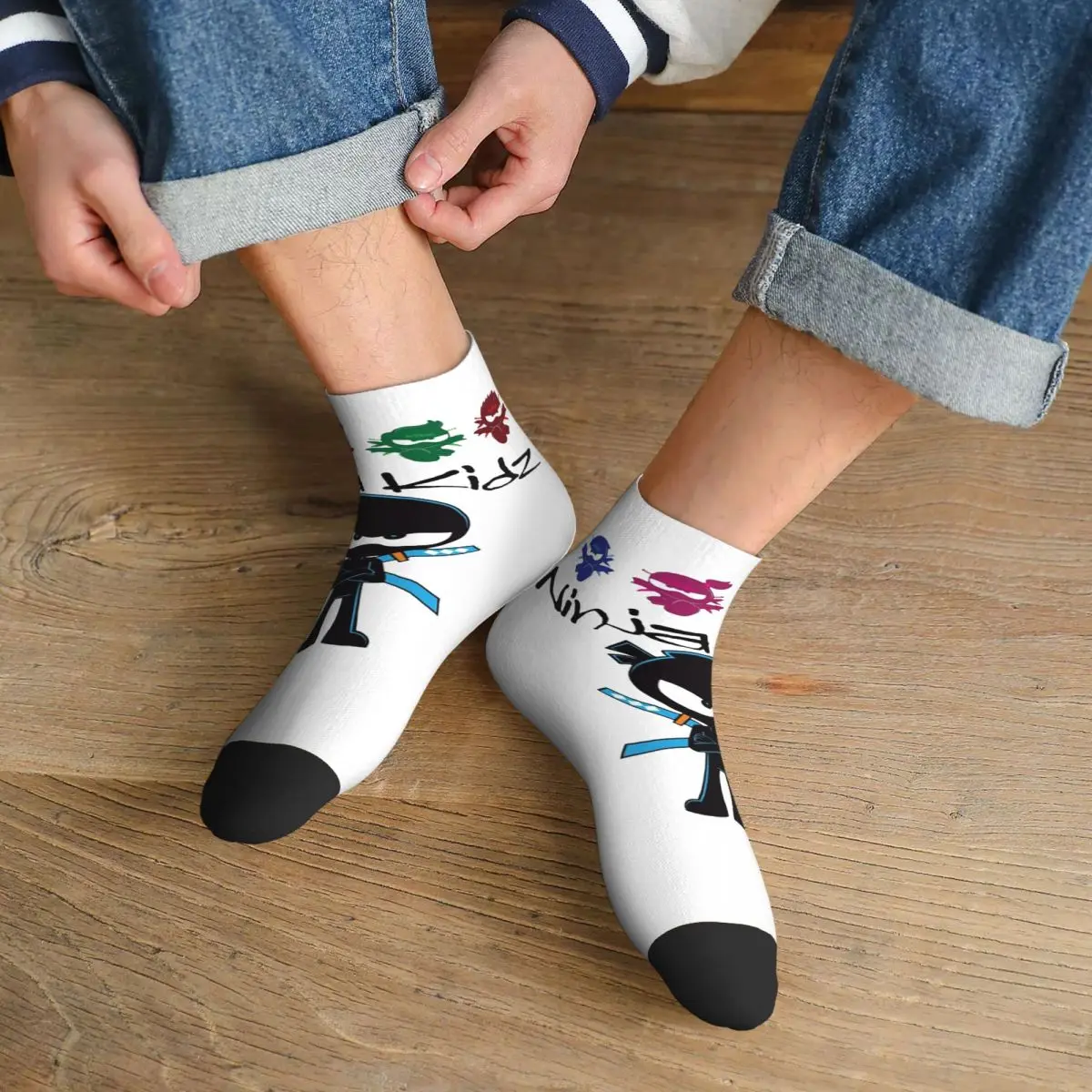 

Ninja Kidz Socks Harajuku High Quality Stockings All Season Socks Accessories for Man's Woman's Gifts