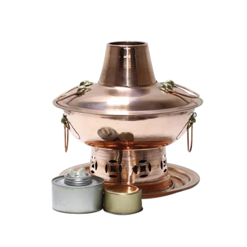 

Chinese Hotpot Household Instant-boiled Mutton Purple Copper Warm Pot Environmentally Friendly Oil Copper Pot