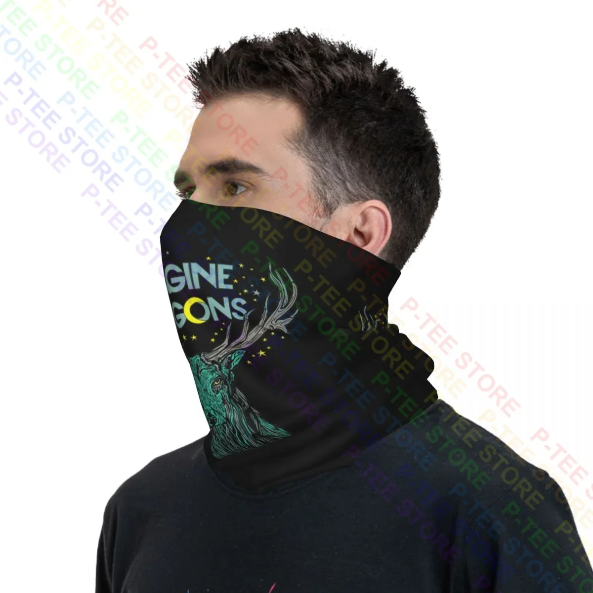 Imagine Dragons Elk In Stars Merch Polaina para el cuello Bandana Bufanda Mascarilla Unisex Correr Alta elasticidad