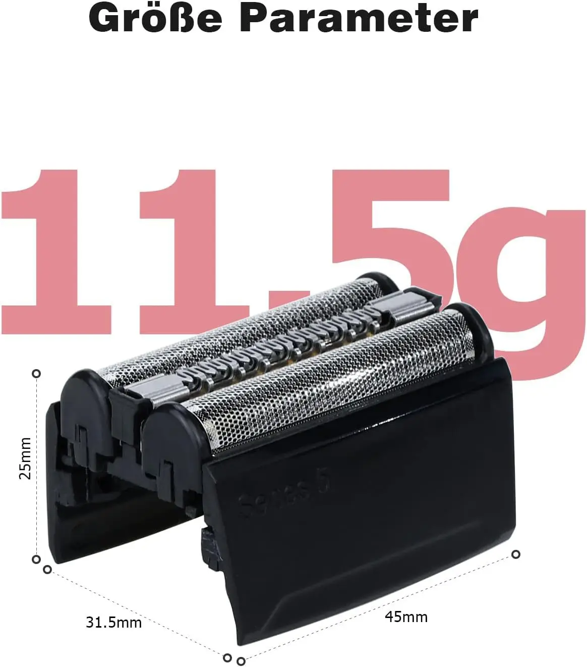 رؤوس بديلة لماكينة الحلاقة والقطع مناسبة لسلسلة براون 5 ماكينة الحلاقة الكهربائية 52B 52S 5030S 5040S 5147S 5050CC #4