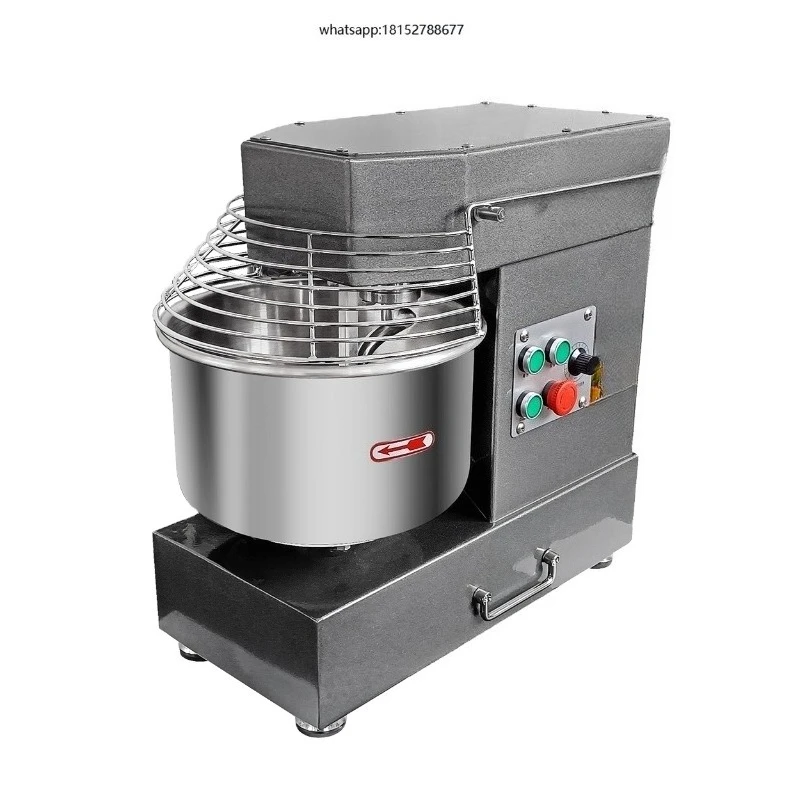 5kg 10l Variable Frequency Speed Adjustable Spiral Inverse Dough Mixer Permanent Work Quiet and Uniform Speed