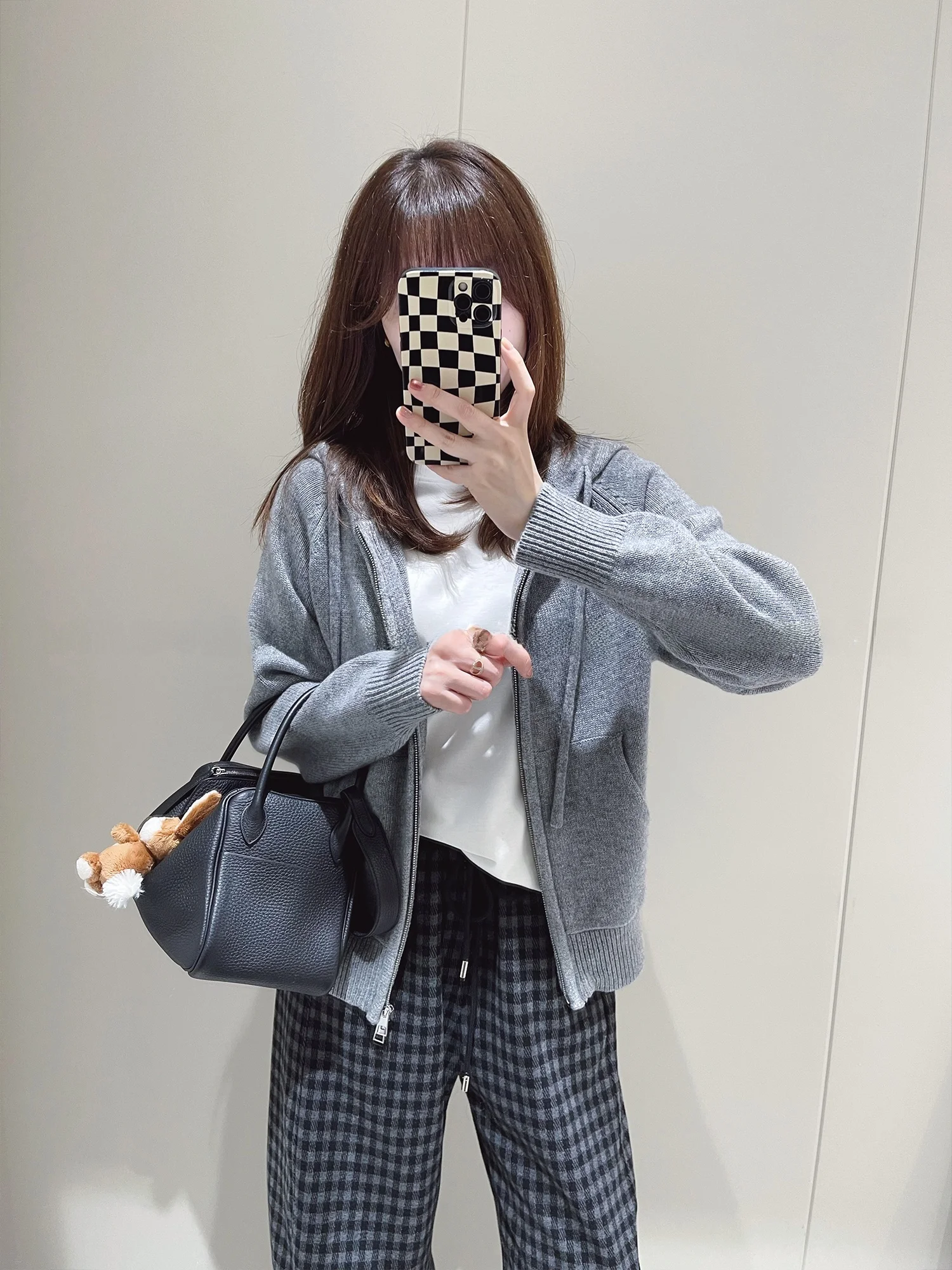 

Soft Wool Camere Hooded Zipper Knitted Casual Sweater Open Cardigan Women's Long Sve Winter Faion Blend Yarn Knitwear