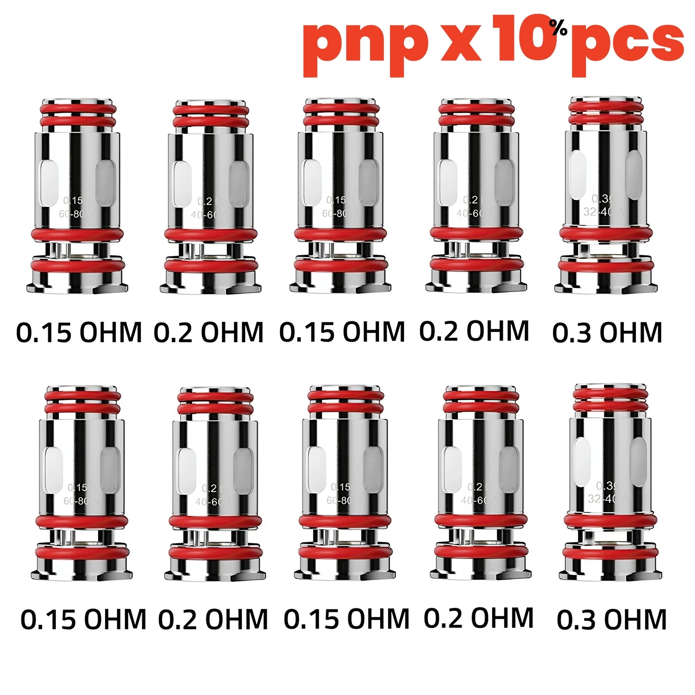 Arcia 10pcs  PX Coil 0.15ohm 0.2ohm 0.3ohm DTL MTL Mesh Coils Head for Pnp X Pod Tank Cartridge Drag S2 X2 Kit