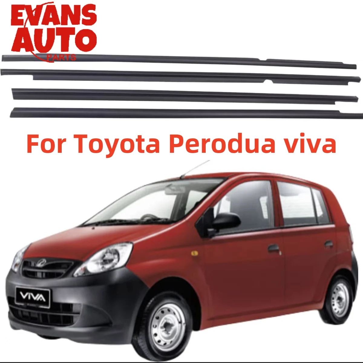 

4 шт. уплотнитель окна автомобиля черный для Toyota Perodua viva 68162-BZ020 68161-BZ020 68164-BZ020 68163-BZ020