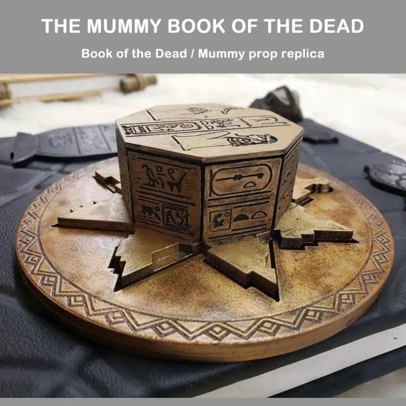 The Book of The Dead Ancient Egypt Home Decor Magic Book Mummy Prop Handcraft Resin Ornament Halloween Easter Desktop Decoration