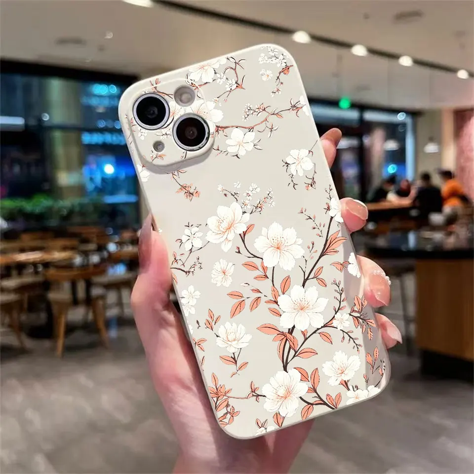 Funda de silicona suave con diseño pintado de moda para iPhone 17 16 15 14 13 12 11 Pro Xs Max Air 16e 17e 7 8 6 6s Plus Mini X XR SE 2022 5