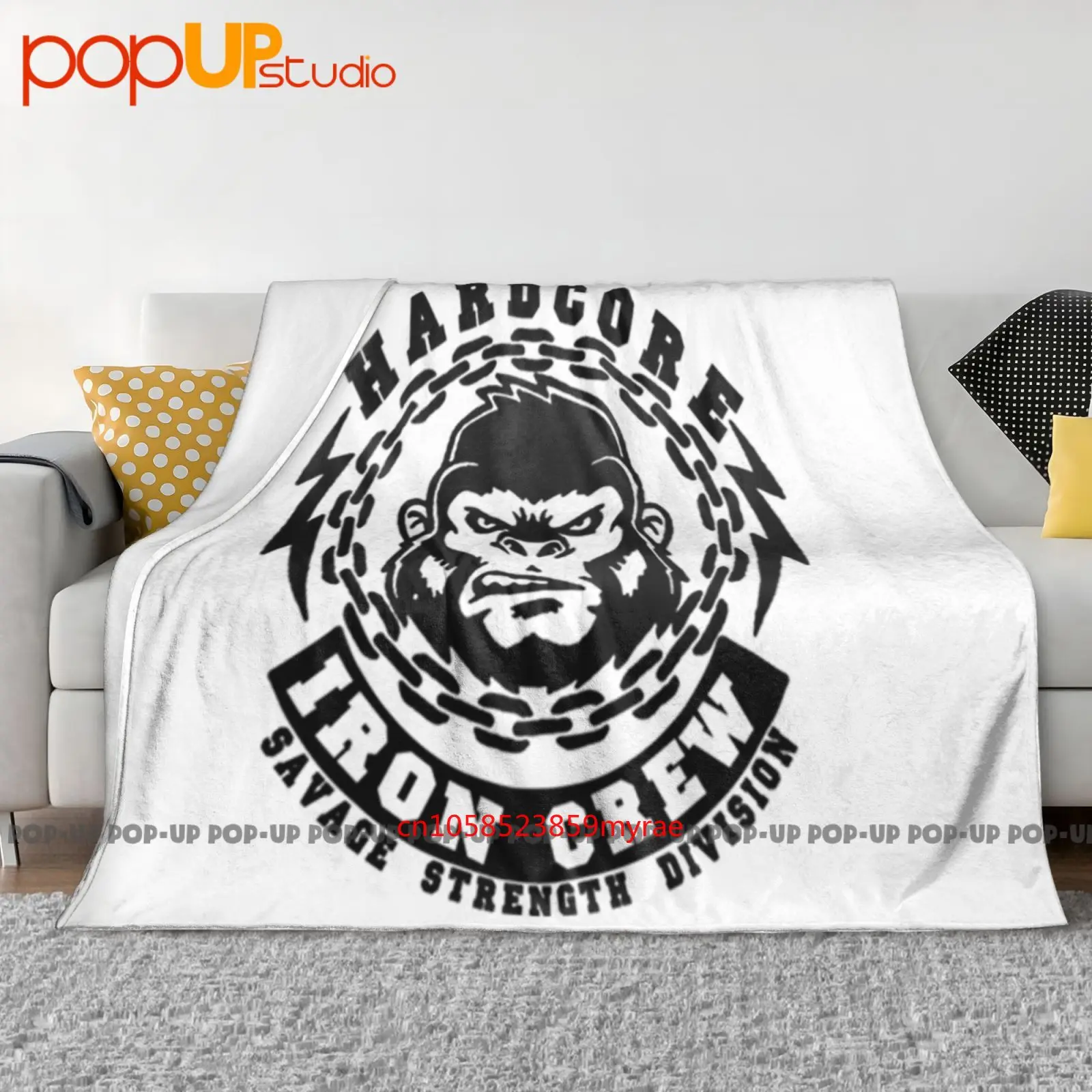 Hardcore Iron Crew Gorilla Powerlifting ,Weightlifting Ultra-Soft Blanket Quilt Winter Sofa Cover Bed Covers