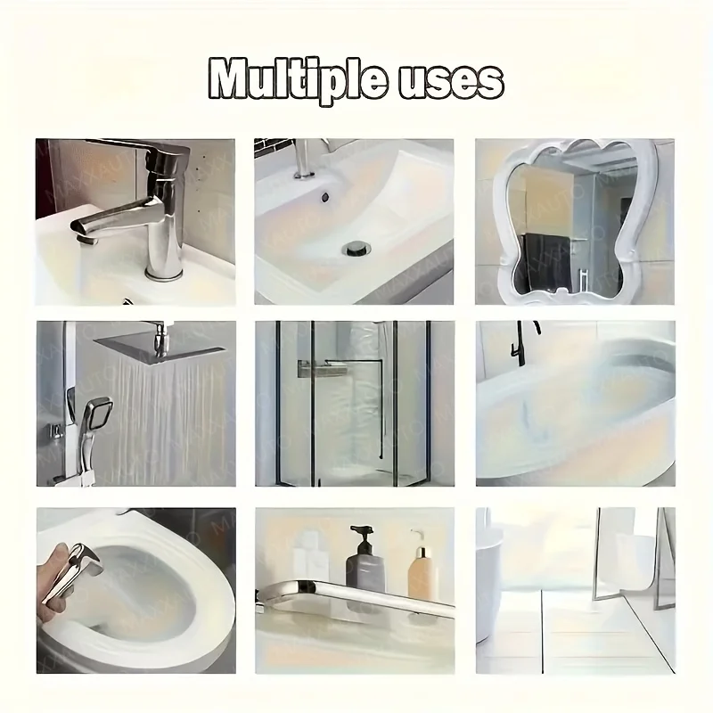 Bathroom Kitchen Glass Polishing Paste Windshield Oil Film & Water Stains Removal Water Repellent Anti Rain Polish Cleaning Kit