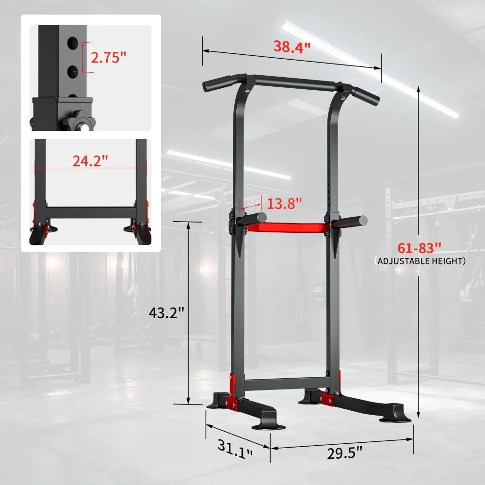 Pull Up Bar Dip Bar Power Tower Fitness Equipment for Home Workout