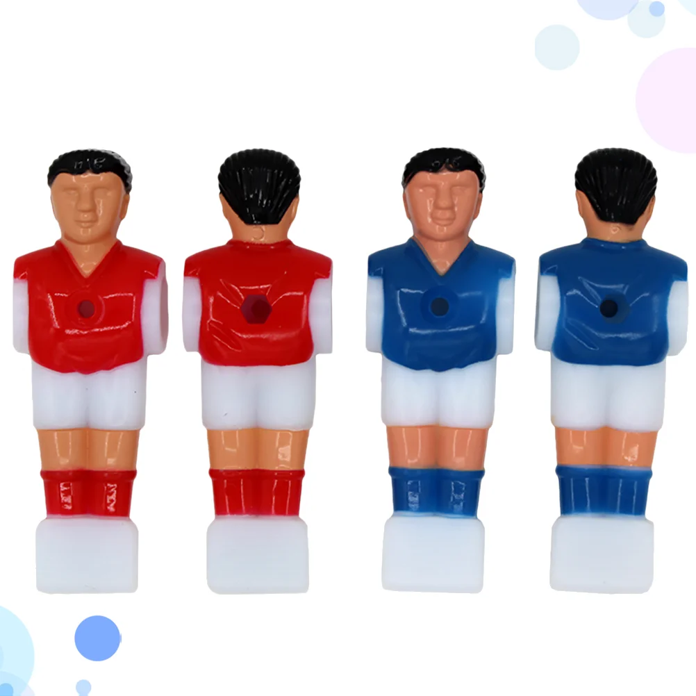 4 pçs homem jogador de futebol substituição figuras de futebol de mesa brinquedo componente fantoche