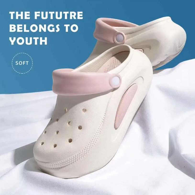 Home Slipper clog sandali da donna Cute Kawaii Cloud Summer Flip Flops Beach Slides House Casual Ladies Shoes Flat Female antiscivolo