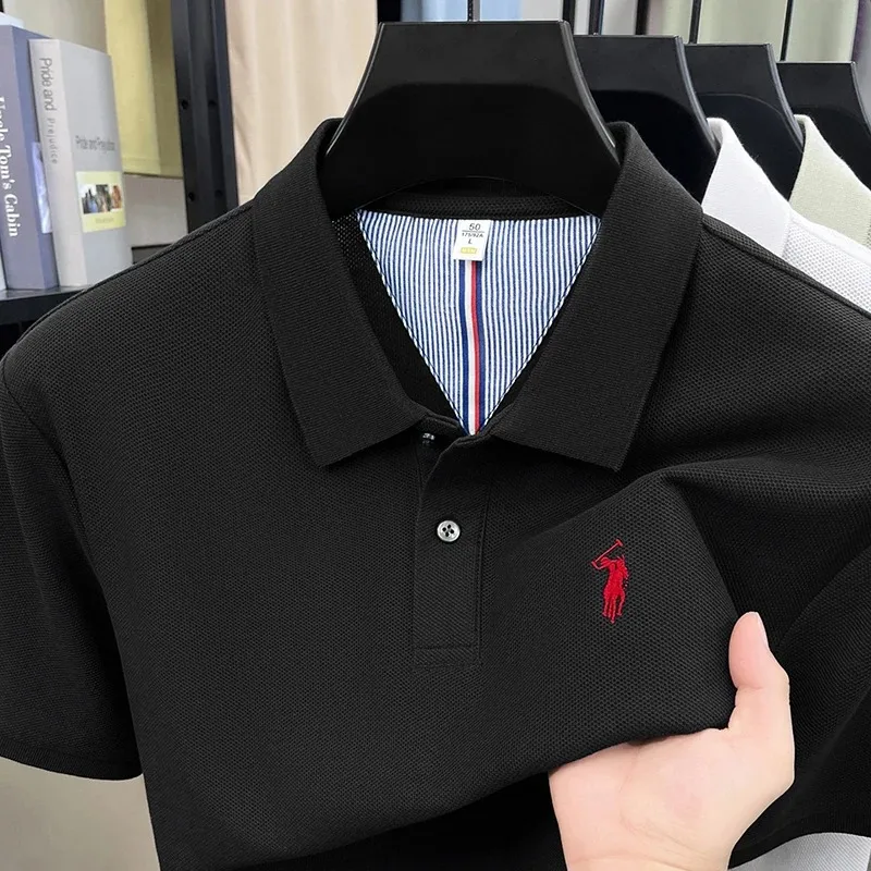 100% Baumwolle Kurzarm Polo Shirt Herren Sommer Mode High-End Marke Hot Verkauf Paul Stickerei Golf Tops Freizeit Business T-Shirt – Detail 16