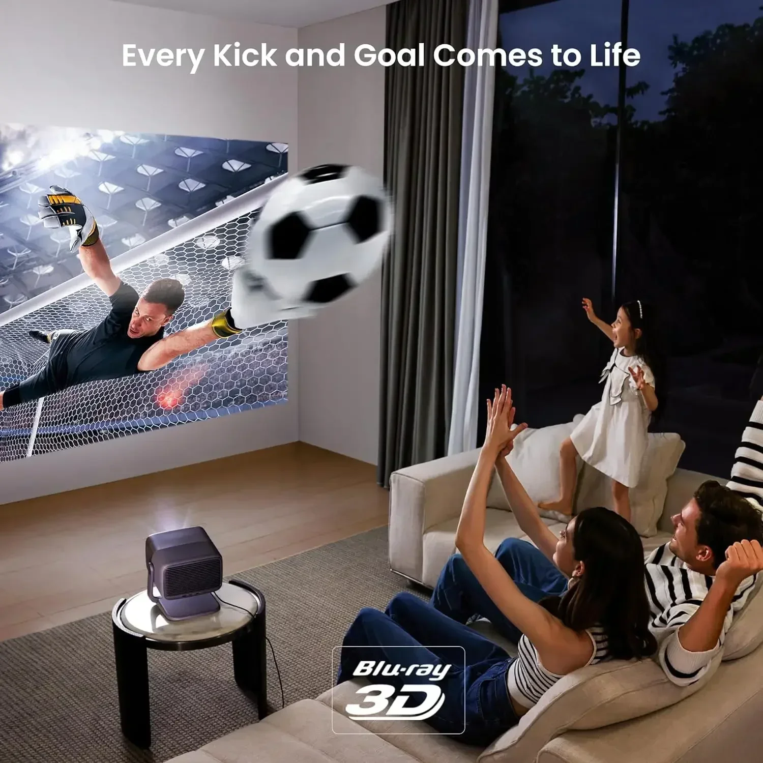 Jmgo N 1S Ultra Projector, Triple 4K Smart Home Theater 3d Max Projector Met HDMI-CEC Volledig Automatische Instelling