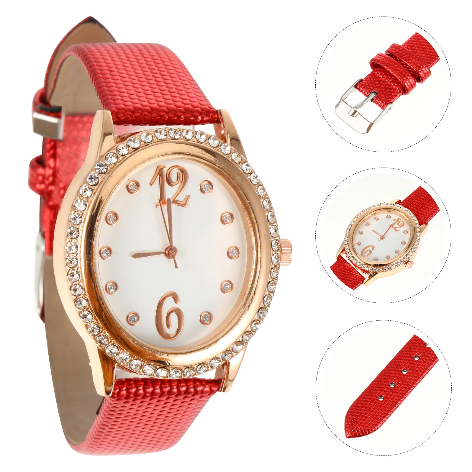 

Elegant Diamond Ladies Watch Quartz Wristwatch Stainless Steel Buckle Strap Women Watches Precise Timekeeping