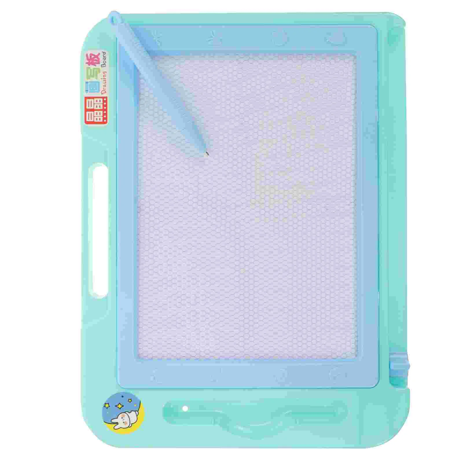 Erasable Doodle Board Magnetic Writing Educational Puzzle Graffiti Drawing Blue Table Baby