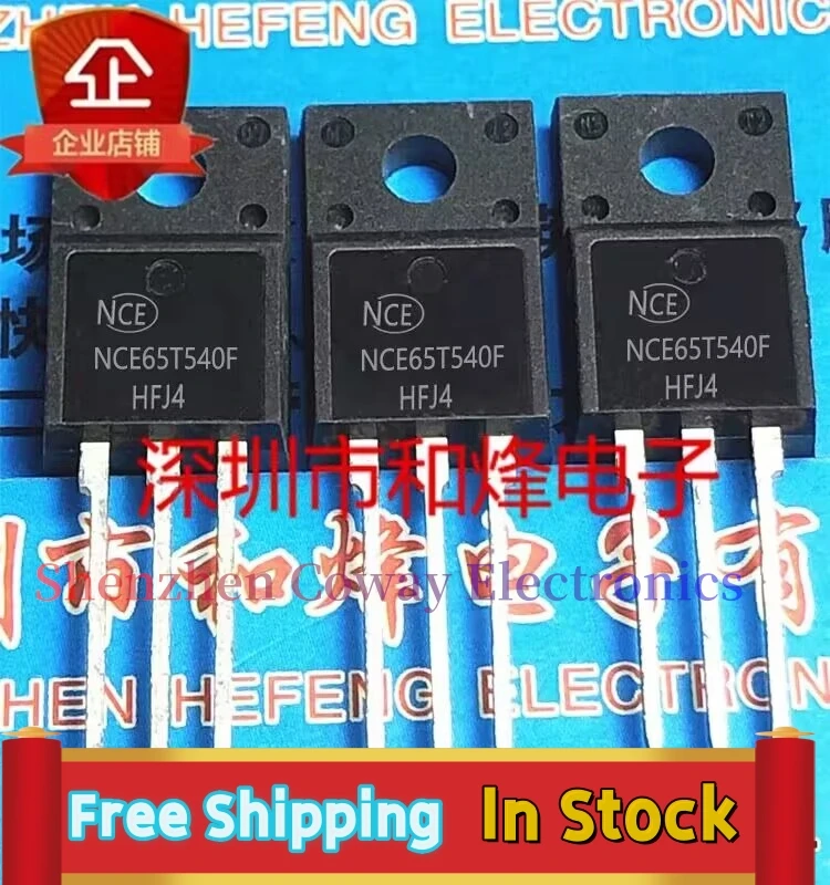 10PCS-30PCS  NCE65T540F   TO-220F MOS 650V/8A  In Stock Fast Shipping