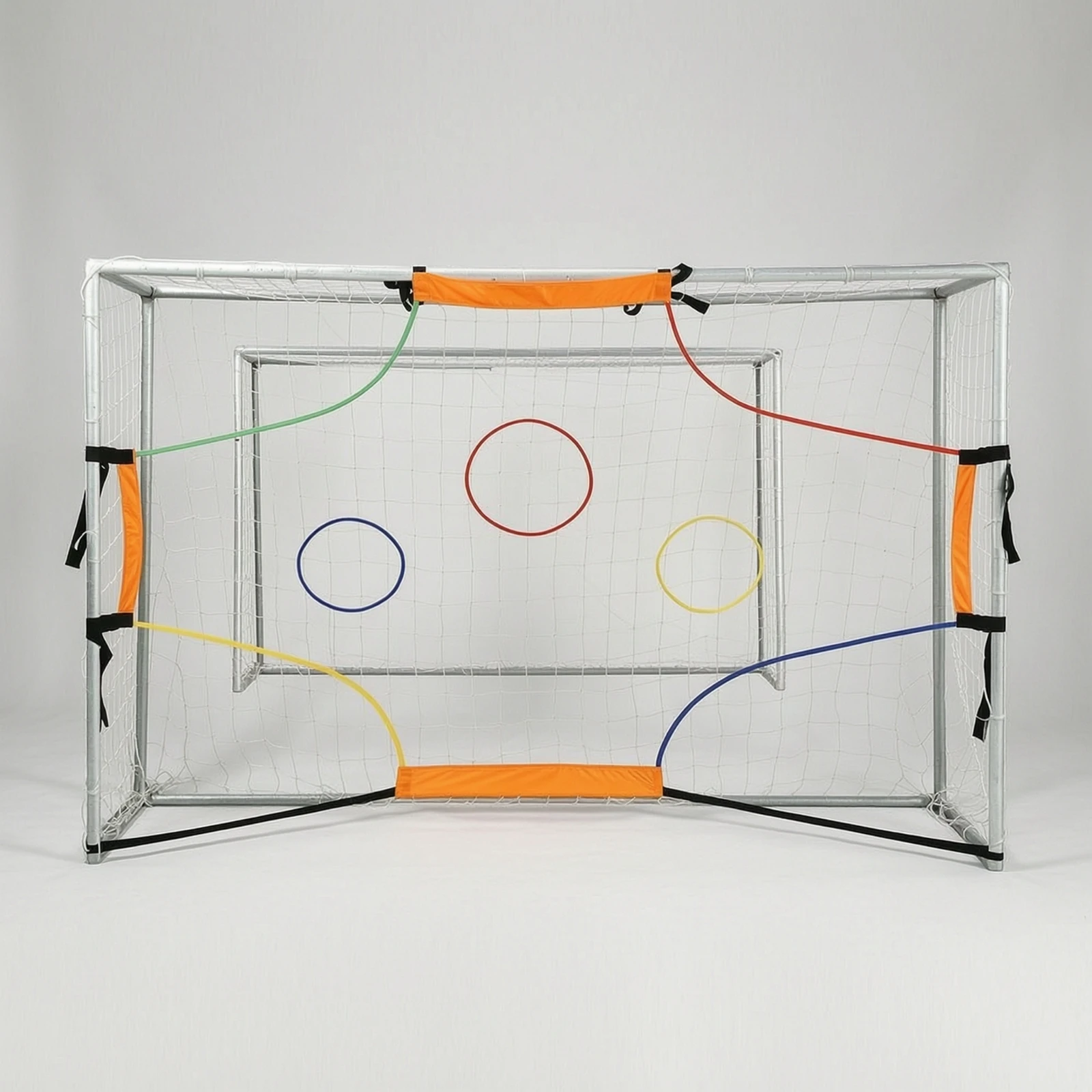Soccer Target Net Reinforced Soccer Training Net Practice Target Goal Heavy-Duty Stable for Coaches, Backyard