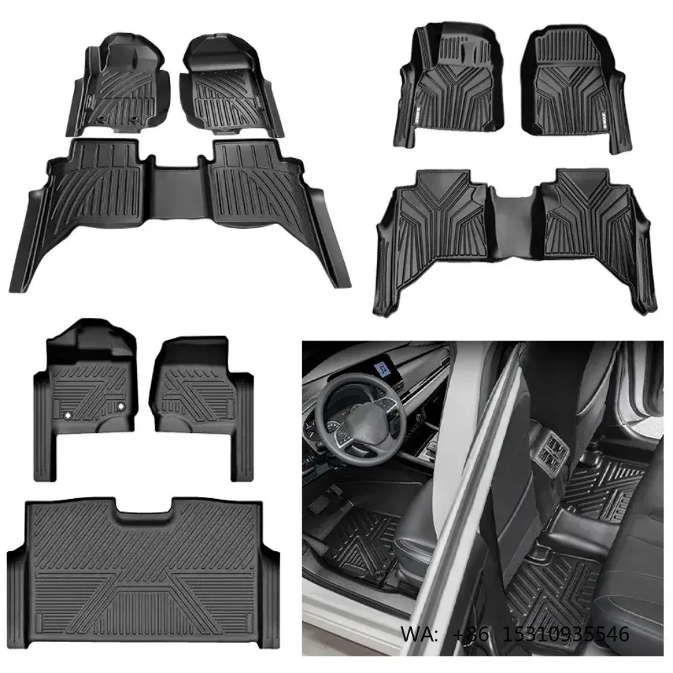 

5Pcs Durable TPE Car Floor Mats Non Slip Waterproof Easy Clean Auto Interior Accessories