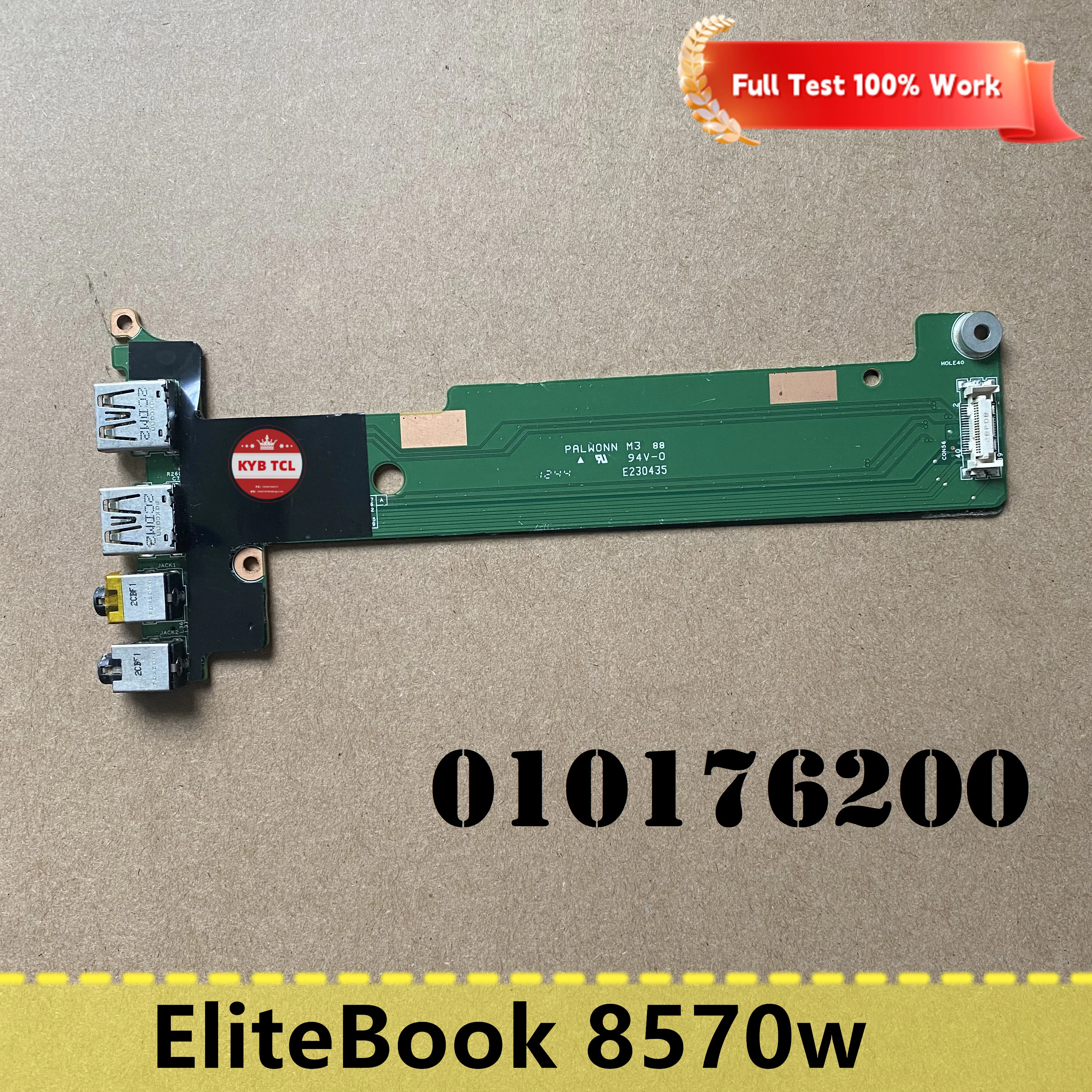 Imagem -02 - Dual Usb Laptop Audio Board Display Port Leitor de Cartão Notebook Elitebook 8570w 010176200 010176400