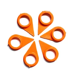 Wheel Nut Indicator Ring Type Loose Orange color SW19 PU 20 pcs For 19/20/21mm nut car accsesories