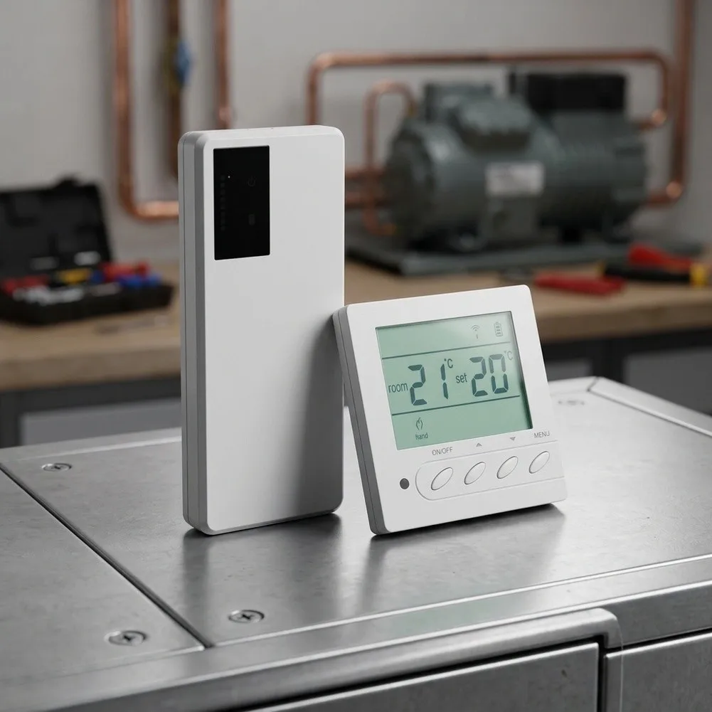 1set Wireless Central Controller With Panel Multi-channel Control For Water-based Underfloor Heating Circulating Pump