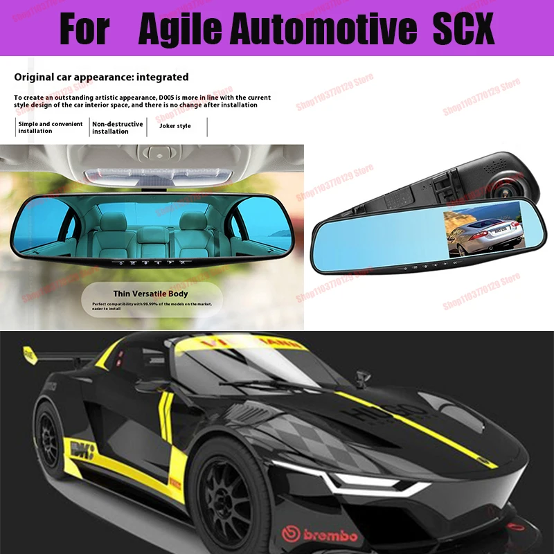 

For Agile Automotive SCX High definition dual lens driving recorder with front and rear dual recording reverse images Car dvr